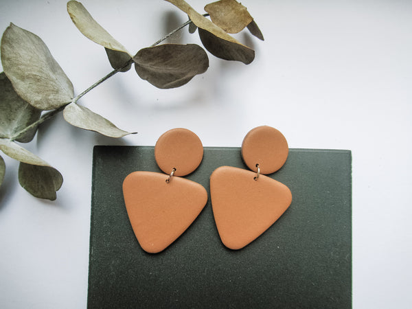 Paige Earrings Muted Clay