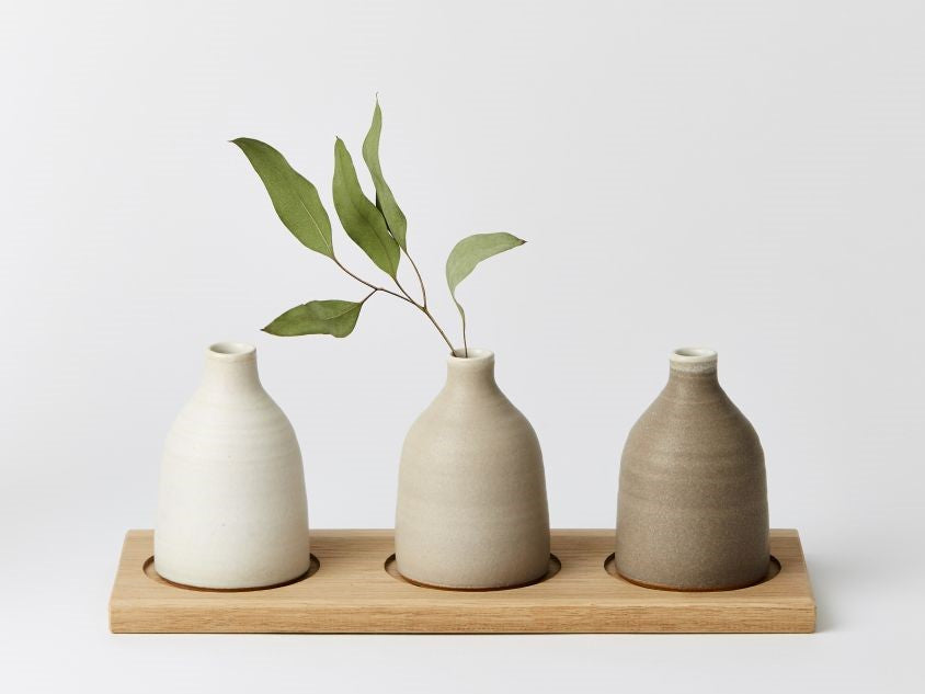 Bud Vase Medium - Pale Grey